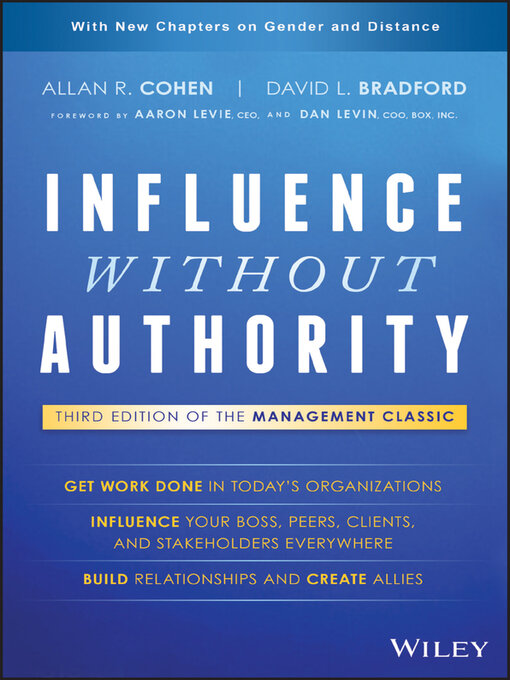 Title details for Influence Without Authority by Allan R. Cohen - Available